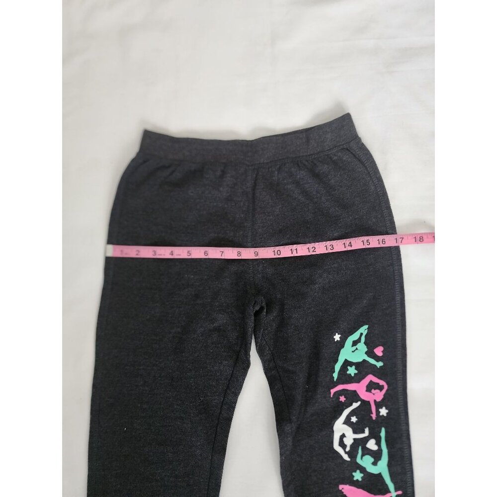 Instant Message Kids Youth Heather Charcoal Graphic Print Jogger Pants Size S/M - Picture 8 of 10